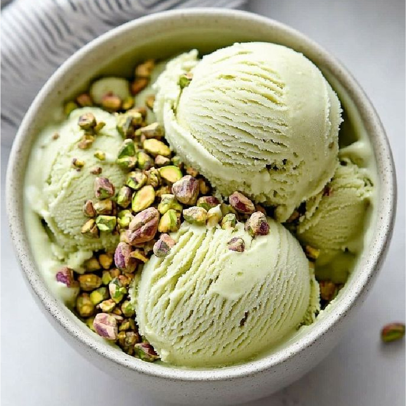 Helado de pistacho