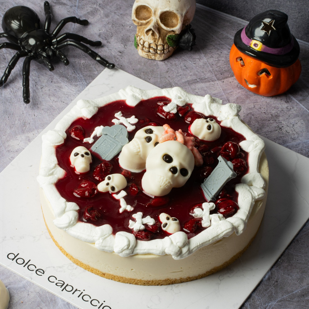 Cheesecake de cráneos